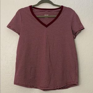Striped V-Neck Shirt